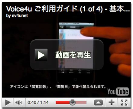 Voice4u Japanese Tutorial #1