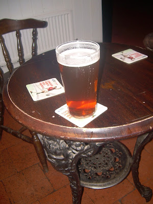 A pint of Rusty Bucket at the Ram, Brandon