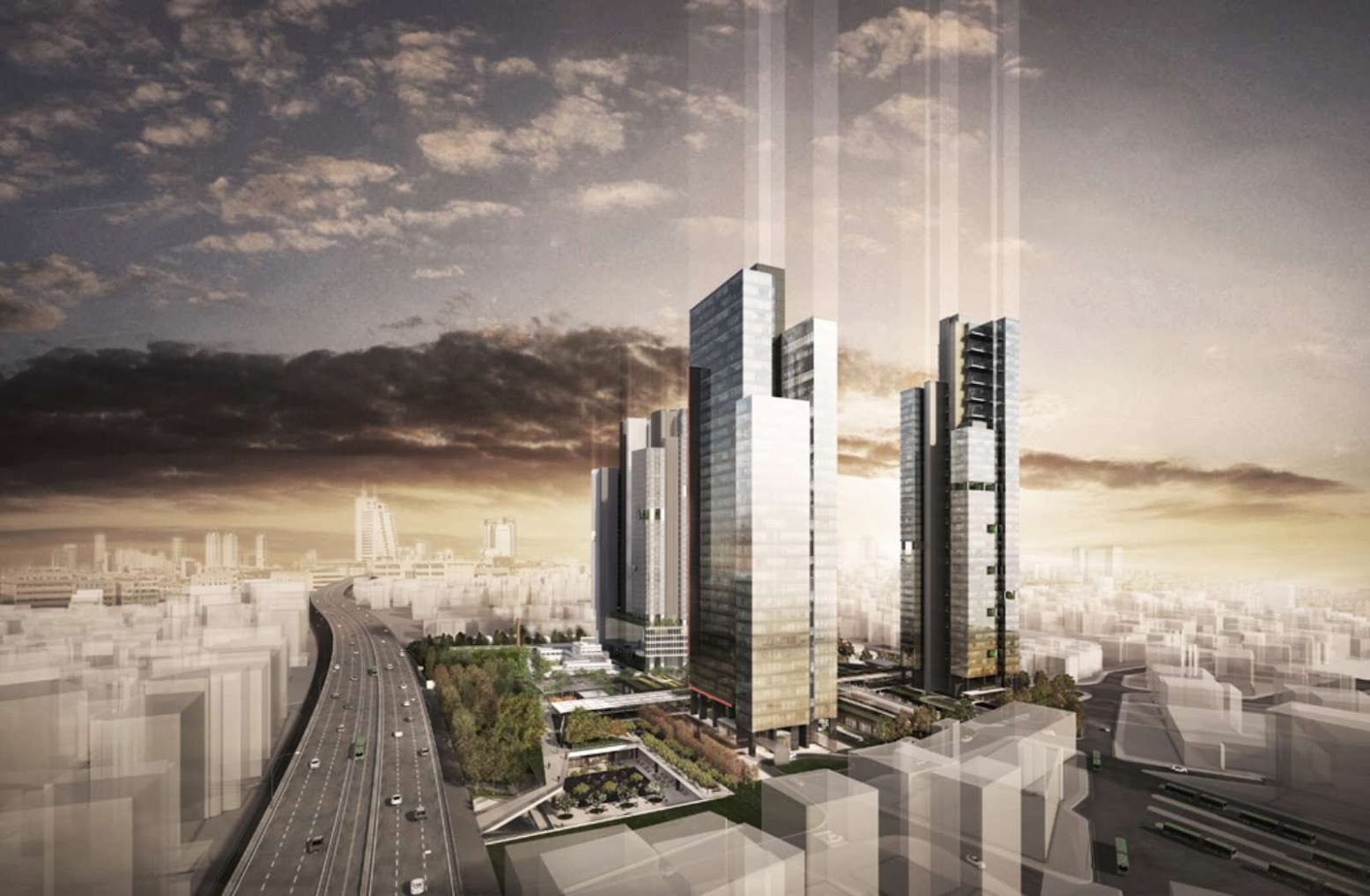 Mecidiyekoy Towers by Emre Arolat Architects
