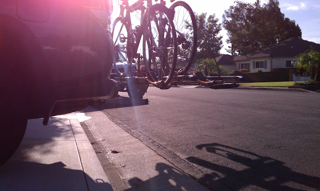 Hitch mounted bike rack...