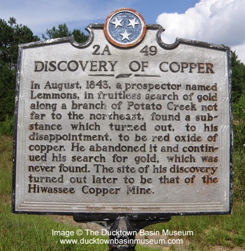 Discovery of Copper, Ducktown Basin Museum