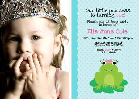 New Birthday Invitation Photoshop Templates - Frog Princesses! New Birthday Invitation Photoshop Templates - Frog Princesses!