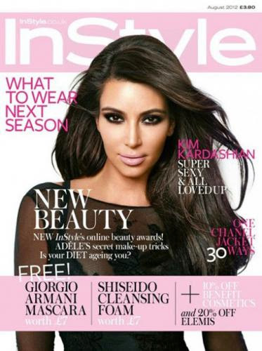 Kim Kardashian In Black For Instyle Uk August 2012