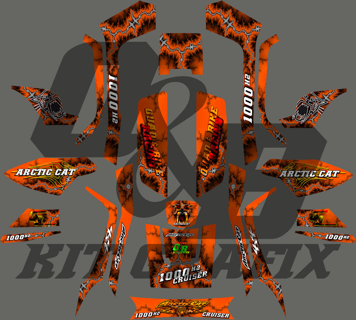 Kits déco Quad & Bike Kit-deco-arctic-cat-electra-orange