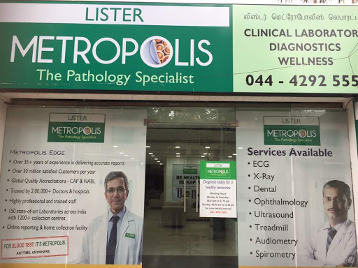 Metropolis (The Pathology Specialist), 26, 1st Ave, Block K, Annanagar East, Chennai, Tamil Nadu 600102, India, Pathologist, state TN