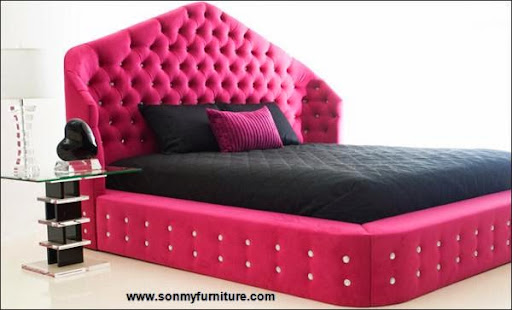 Những mẫu giường ngủ độc đáo cho cô nàng yêu màu hồng-5