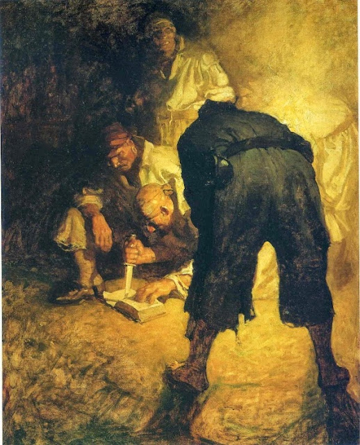 N. C. Wyeth - Treasure Island. The pirates