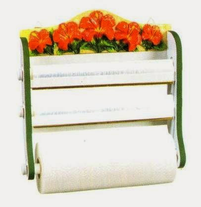 HIBISCUS 3 Roll Wrap Center Rack - Paper Towel Foil Saran