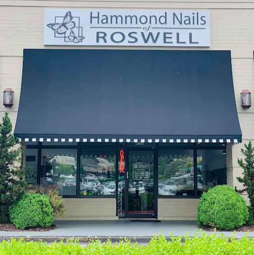Hammond Nails of Roswell logo