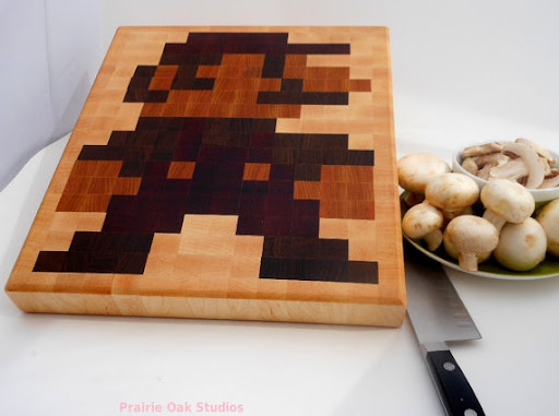 8 Bit Mario Cutting Board
