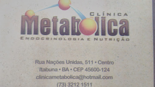 Clínica Metabolica, R. Nações Unidas, 511 - Duque de Caxias, Itabuna - BA, 45613-832, Brasil, Clínica_Médica, estado Bahia
