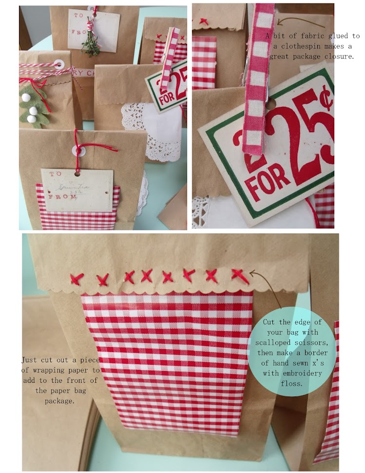Pinecone brown bag gift wrap!!