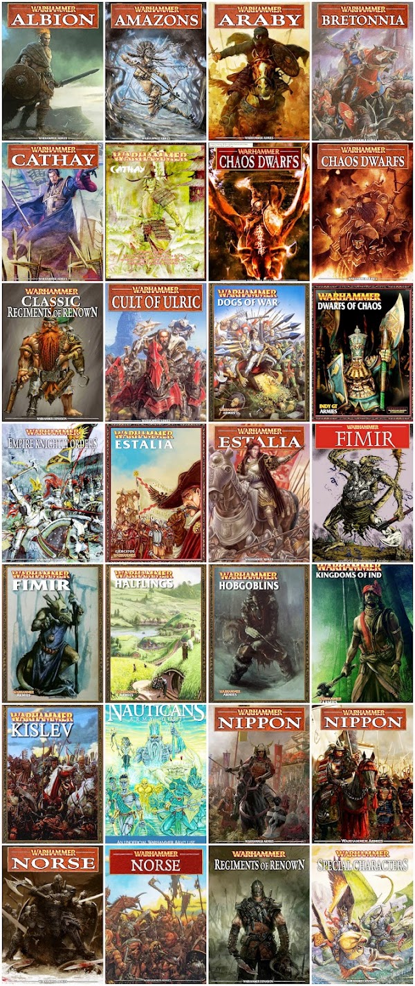 HUGE Warhammer Fantasy Army Book Update Army+Book+Covers