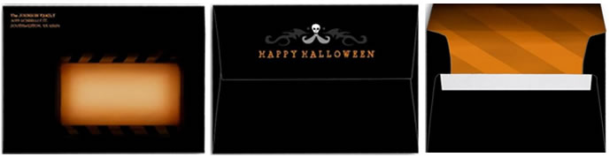 Happy Halloween Black Envelope