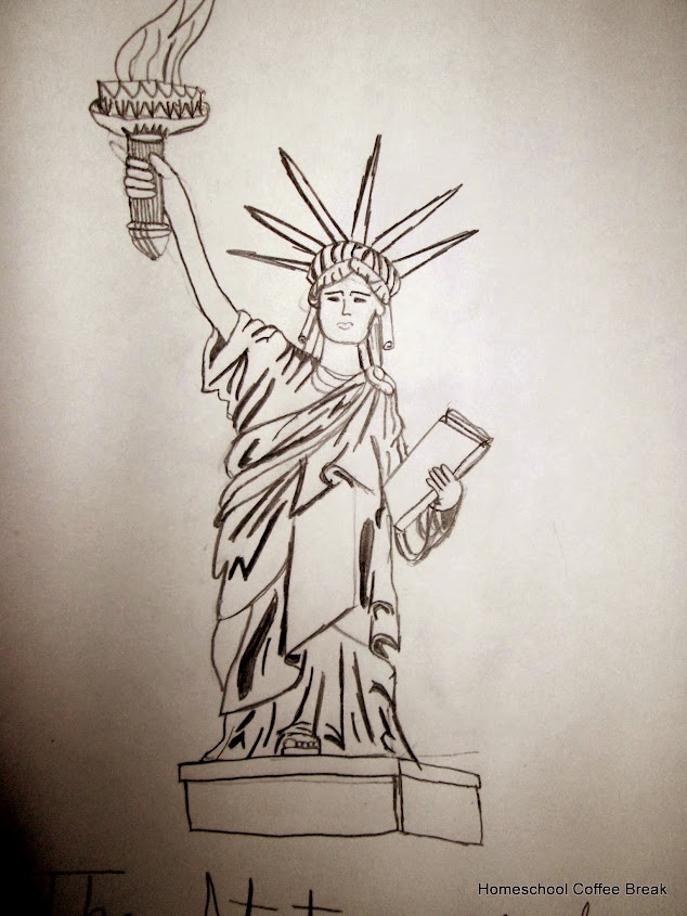 The Statue of Liberty - Blogging Through the Alphabet on Homeschool Coffee Break @ kympossibleblog.blogspot.com