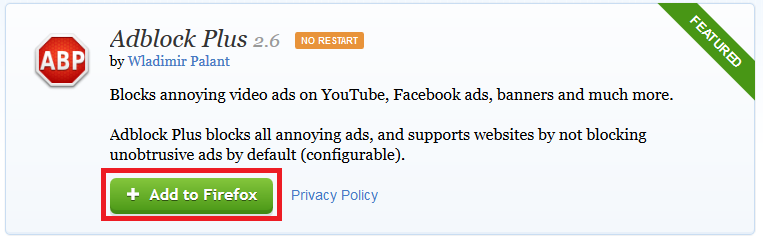 Cách chặn quảng cáo khi lướt web trên Chrome Firefox 