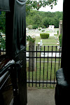 Woke up this morning alone on the bus. Too quiet. I opened the door and was in a graveyard. Surreal.