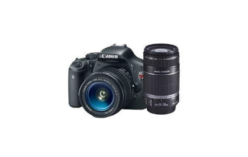 Canon EOS Rebel T2i 18 MP CMOS APS-C Sensor DIGIC 4 Imaging Digital SLR Camera with EF-S 18-55mm f/3.5-5.6 IS Lens + Canon EF-S 55-250mm f/4.0-5.6 IS Telephoto Zoom Lens