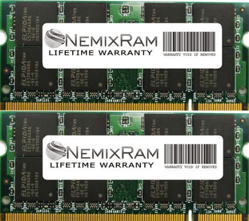  4GB (2X2GB) NEMIX RAM Memory for Dell Latitude E5400 E5500 Notebook (DDR2 800MHz 200PIN PC2-6400)