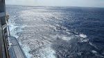 We were near the stern of the ship, so you can kinda see the engine kickback We were near the stern of the ship, so you can kinda see the engine kickback