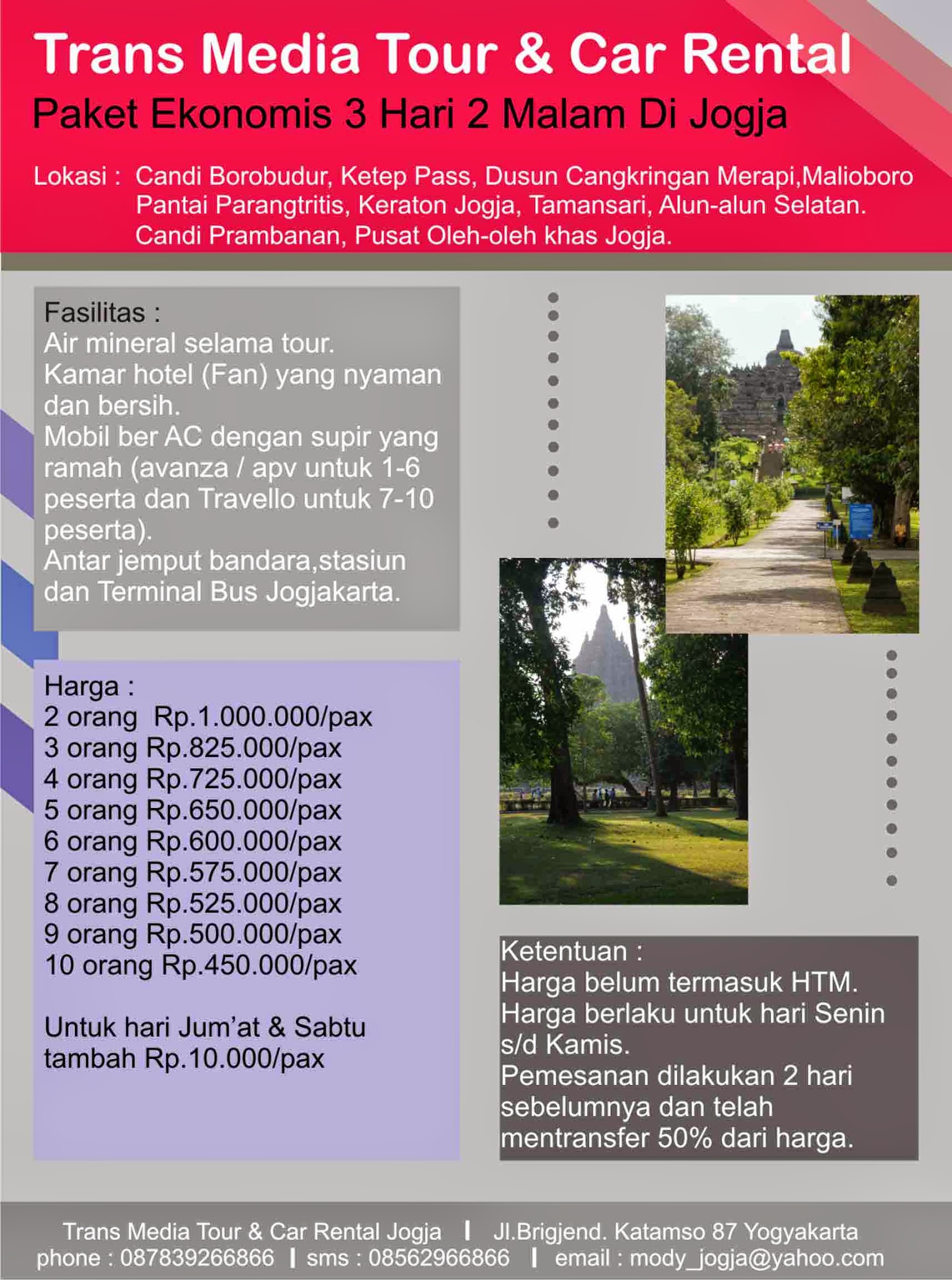 paket tour ke jogja 2014