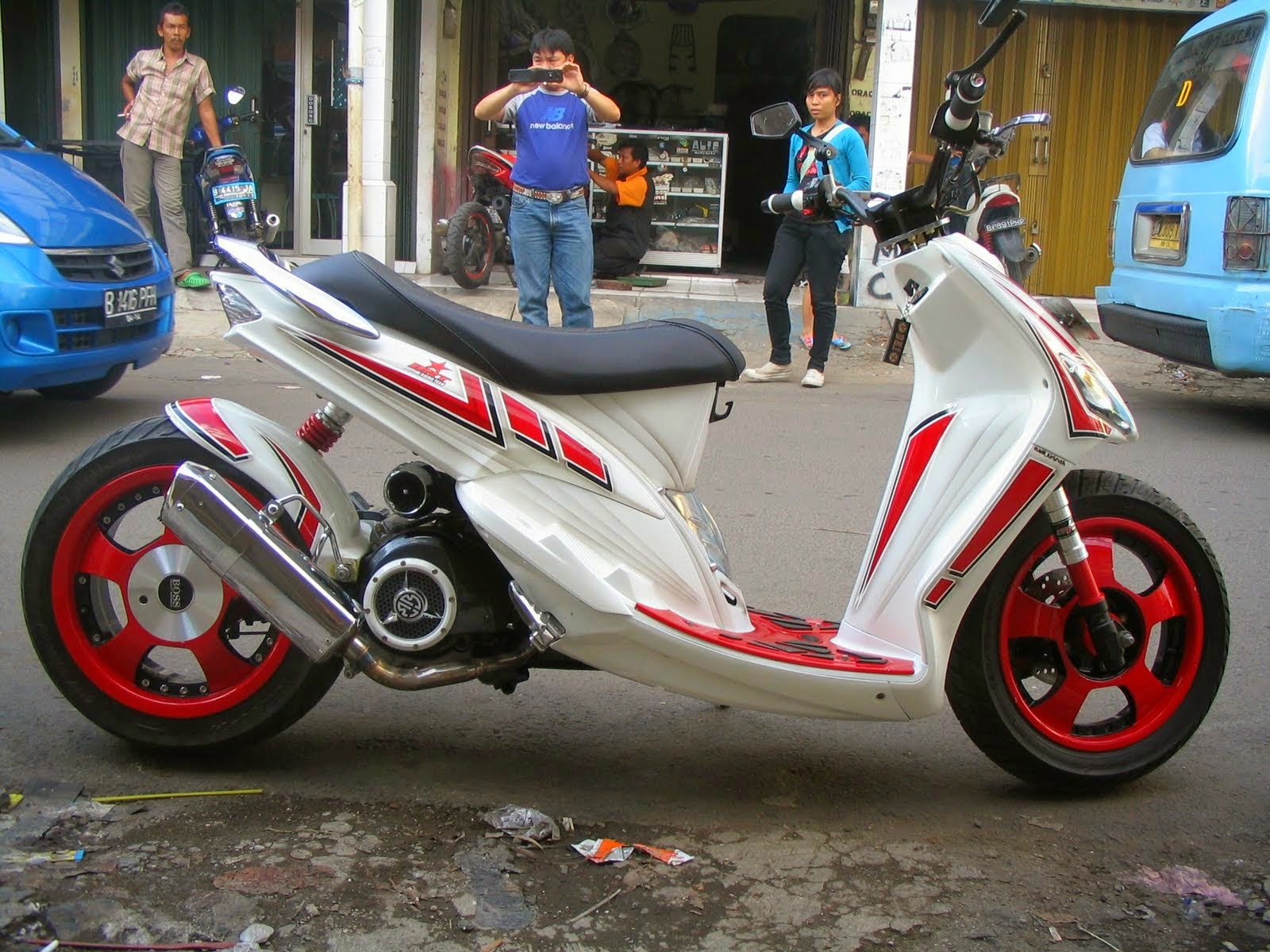 Modifikasi Mio Sporty Simple Modifikasi Motor Kawasaki Honda Yamaha