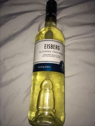 bottle of non alcoholic wine 