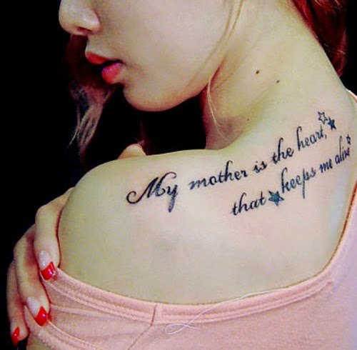 cited tattoos for girls on the shoulder