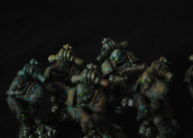 Mariners Blight - A Maritime Inspired Lovecraftian Chaos Marine Army  Blight_Marines_Painted_06