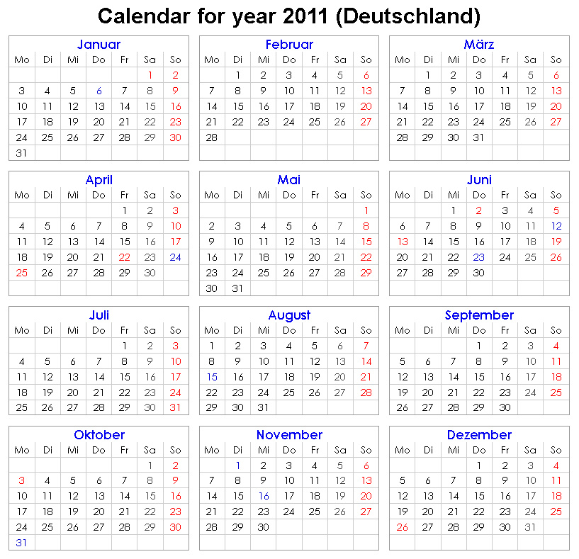 Have you laughed today ?: Calendar în limba germană 2011