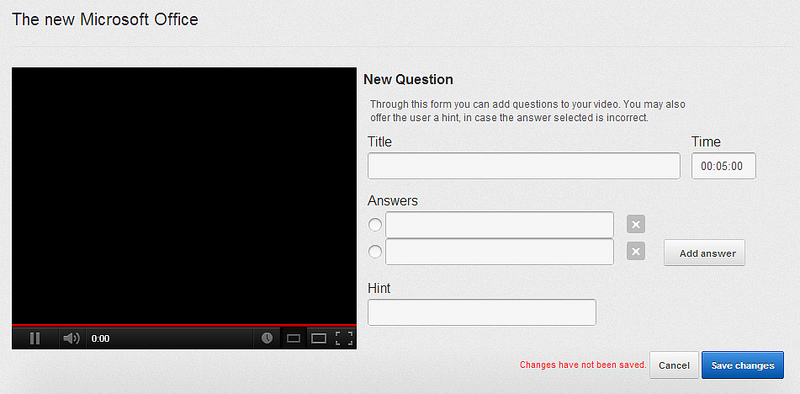 youtube interaktif soru
