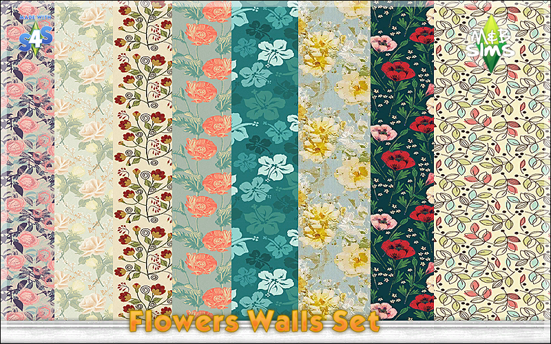 [S4 Walls 03] Flowers Walls Set Flowers%2BWalls%2BSet-1