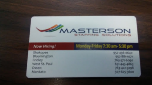 Employment Agency «Masterson Staffing Solutions», reviews and photos, 155 1st Ave E, Shakopee, MN 55379, USA