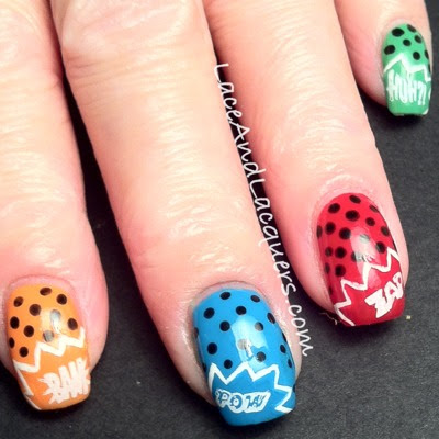 Lace and Lacquers: Comic Book Nails