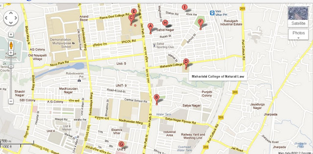 Maharishi College of Natural Law Bhubaneswar Area Map