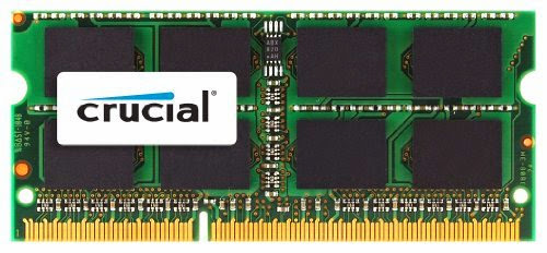  Crucial 4 GB DDR3 1333 MT/s (PC3-10600) CL9 SODIMM 204-Pin 1.35V/1.5V for Mac (CT4G3S1339M )