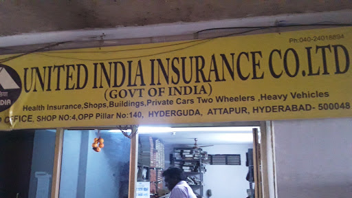 United india insurance co ltd, Opp pillar no 140, Beside lalwani, Attapur, Hyderabad, Telangana 500048, India, Insurance_Company, state TS