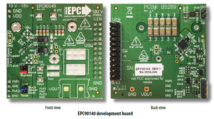 EPC90140 development board, Image used courtesy of EPC
