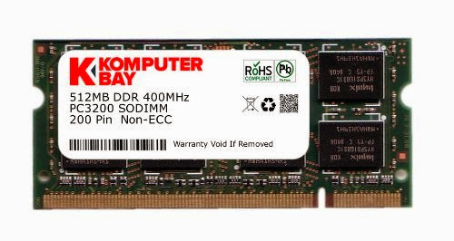  Komputerbay 512MB DDR SODIMM (200 Pin) 400Mhz DDR400 PC3200 CL 3.0 512 MB