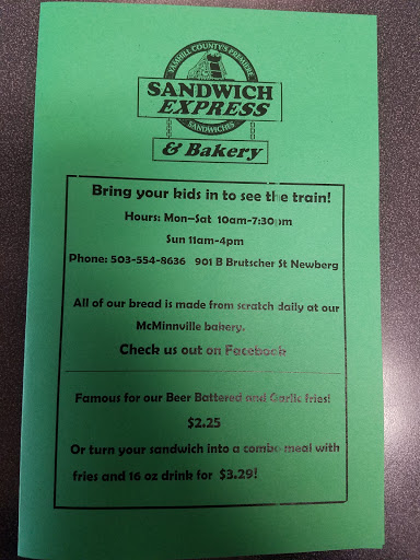 Sandwich Shop «Sandwich Express», reviews and photos, 901 Brutscher St # B, Newberg, OR 97132, USA