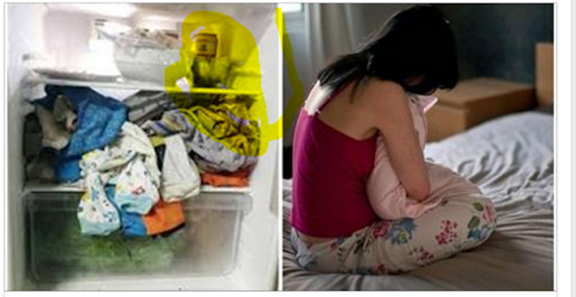 Vợ mới sinh, vừa ôm con vừa nhét quần áo vào tủ lạnh và làm nhiều điều lạ lùng khác chồng bật khóc v