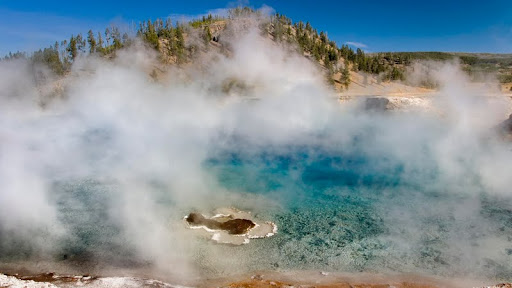 Excelsior Geyser Crater, Prismatic Pools, Yellowstone National Park, Wyoming.jpg