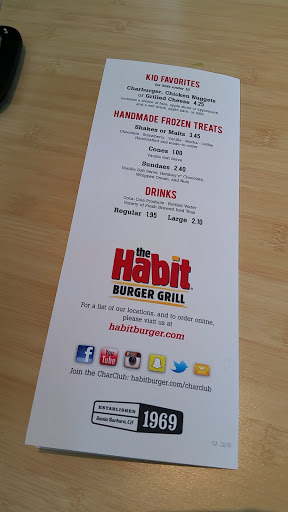 Hamburger Restaurant «The Habit Burger Grill», reviews and photos, 100 E Main St #170, Alhambra, CA 91801, USA
