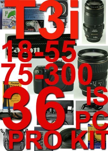Canon EOS Rebel T3i 36 Piece Pro Kit