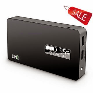 UNU Ultrapak Tour 10000mAh USB External Battery Pack 8X Fast Charging Backup Power Charger [Black] - Portable Battery Charger compatible to iPhone 6, iPhone 6 Plus, iPhone 5s / 5 / 4S /4, Samsung Galaxy Note 4 / 3 / 2, Samsung Galaxy S6 / S5 / S4 / S3 / Tab 4 3 2 7.0 8.0 10.1 / S 8.4 10.5, LG ...