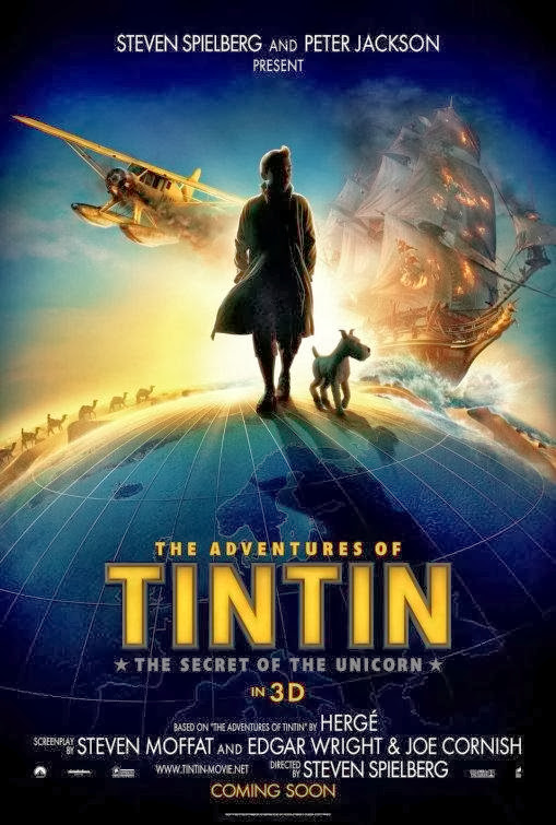 Poster Of The Adventures of Tintin (2011) Full Movie Hindi Dubbed Free Download Watch Online At Alldownloads4u.Com