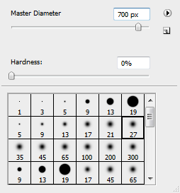 Set Brush size and type