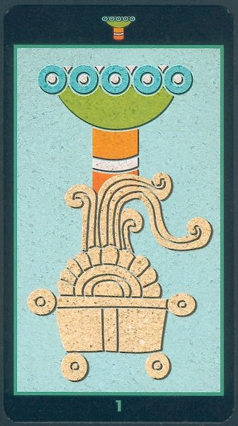 Таро Майя - Mayan Tarot. Галерея и описание карт. - Страница 2 Ace-of-Terracotta-plates
