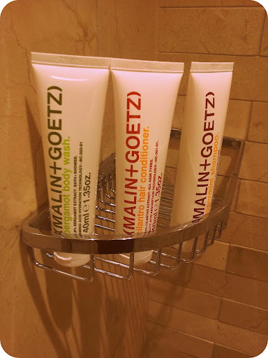 (Malin + Goetz) shower goodness, Four Seasons Hotel Chicago