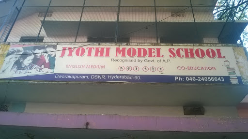 Jyothi Model School, 10-1/11, Dwarkapuri Colony, Dwarakapuram, Dilsukhnagar, Hyderabad, Telangana 500060, India, Preparatory_School, state TS